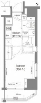 プラウドフラット新大塚 401 間取り図