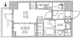 シーズンフラッツ菊川 304 間取り図