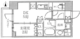 シーズンフラッツ菊川 404 間取り図