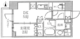 シーズンフラッツ菊川 504 間取り図