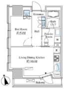 ベルファース芝浦タワー 1005 間取り図