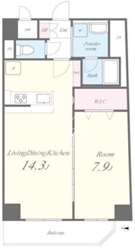 ラウレア 202 間取り図