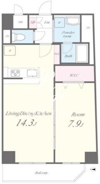 ラウレア 302 間取り図