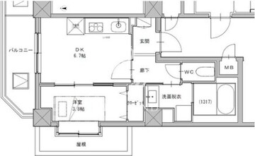 Ｔｈｅ　Ｏｒｃｈｉｄ　Ｍａｎｏｒ２ 504 間取り図