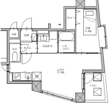 Ｔｈｅ　Ｏｒｃｈｉｄ　Ｍａｎｏｒ２ 305 間取り図