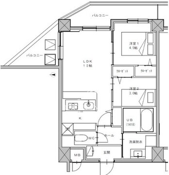 Ｔｈｅ　Ｏｒｃｈｉｄ　Ｍａｎｏｒ２ 302 間取り図