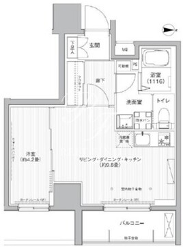 レジェンダリーガーデン赤羽イーストビュー 201 間取り図