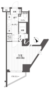 メイクスデザイン渋谷本町 402 間取り図