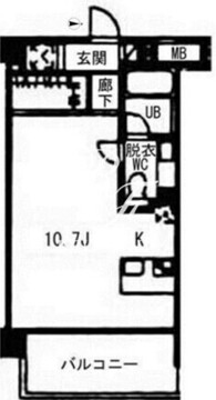 ヴォアラクテ西早稲田 202 間取り図