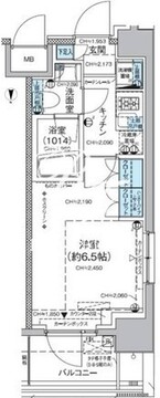 レジディア蒲田5 905 間取り図