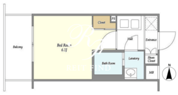 KDXレジデンス中延 502 間取り図