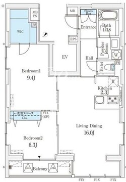 ロイジェント銀座 1001 間取り図