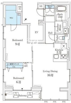 ロイジェント銀座 1101 間取り図