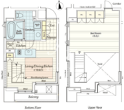 カスタリア麻布十番2 1301 間取り図