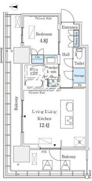 ロイヤルパークス品川 619 間取り図