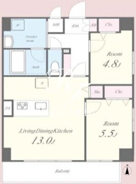 メゾンシャルール 402 間取り図