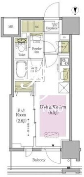 アーバネックス早稲田テラス 502 間取り図