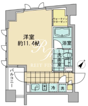 アズ日本橋人形町 401 間取り図