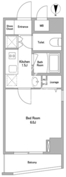 KDXレジデンス早稲田鶴巻 1003 間取り図