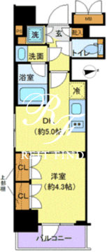 リルシア本所吾妻橋 403 間取り図