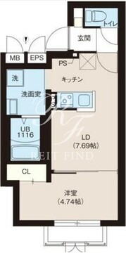 レピュア早稲田レジデンス 102 間取り図