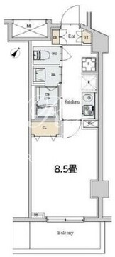 カスタリア本駒込 108 間取り図