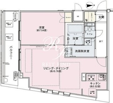 アンビエンテ駒込 801 間取り図