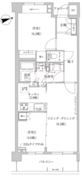 コンフォリア目黒青葉台 312 間取り図