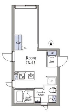 アトリオフラッツ町屋 103 間取り図