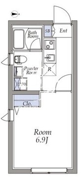 アトリオフラッツ町屋 201 間取り図