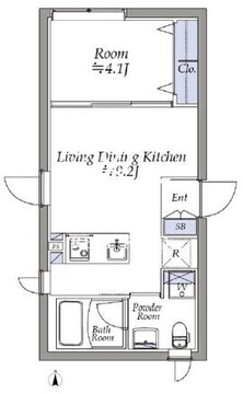 アトリオフラッツ町屋 303 間取り図