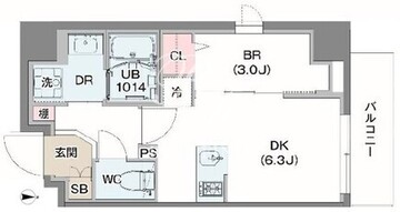 グランジット清澄 201 間取り図