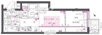 ズーム西早稲田 306 間取り図