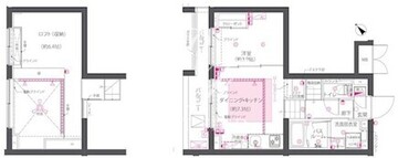 ズーム西早稲田 204 間取り図