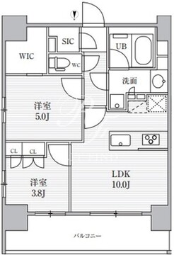 シーズンフラッツ上野稲荷町 201 間取り図