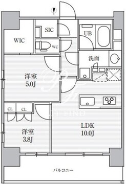 シーズンフラッツ上野稲荷町 301 間取り図