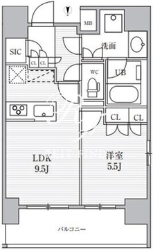 シーズンフラッツ上野稲荷町 703 間取り図