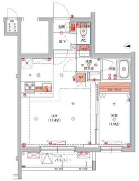 東京八広THE SKYレジデンス 505 間取り図