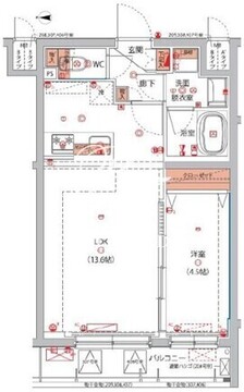 東京八広THE SKYレジデンス 406 間取り図