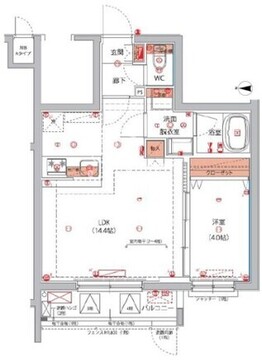 東京八広THE SKYレジデンス 405 間取り図