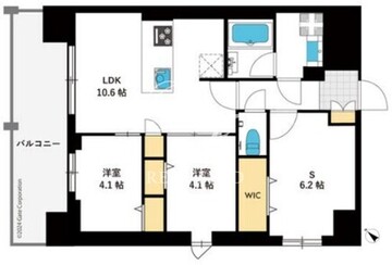 東京マンション 205 間取り図