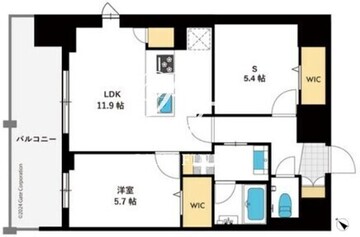 東京マンション 1106 間取り図