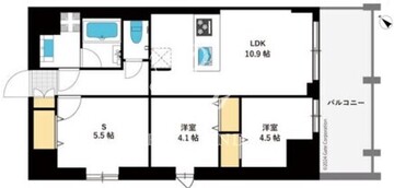 東京マンション 204 間取り図