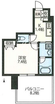 エスティメゾン三軒茶屋2 502 間取り図