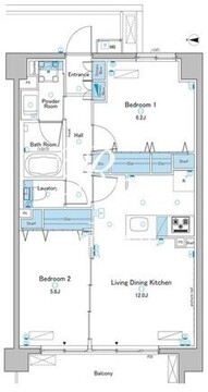 ルフォンプログレ赤羽 509 間取り図