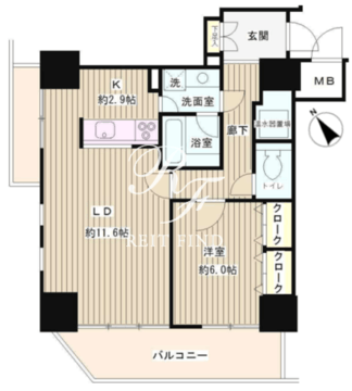 トレステージ目黒 205 間取り図