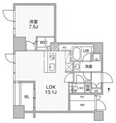 東神田テラスレジデンス 1109 間取り図