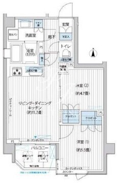 カスタリア目黒平町 103 間取り図