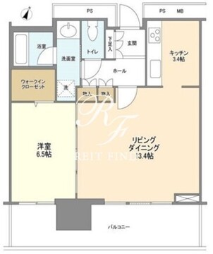 リガーレ日本橋人形町 3106 間取り図