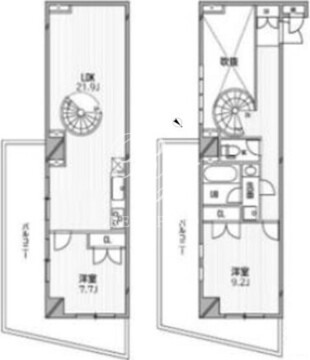 フロンティアテラス目黒 105 間取り図